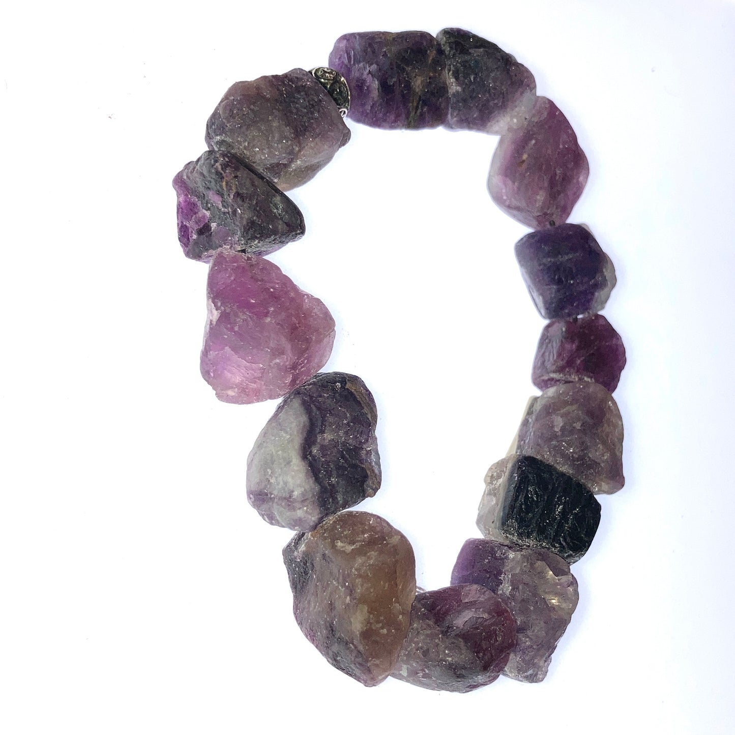 Pure Mind Bracelet  - Purple fluorite Nugget bracelet